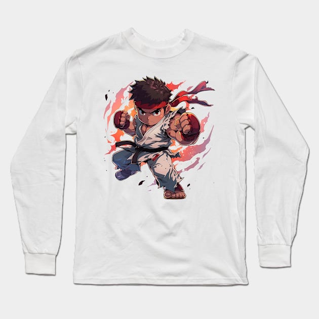 ryu Long Sleeve T-Shirt by piratesnow